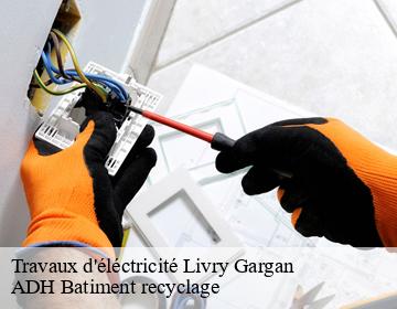 Travaux d'éléctricité  livry-gargan-93190 ADH Batiment recyclage