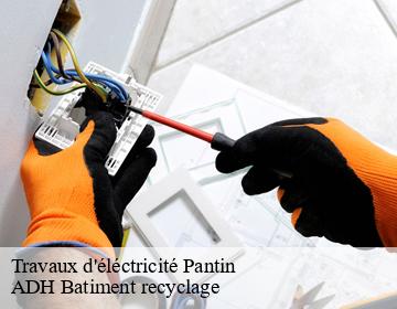Travaux d'éléctricité  pantin-93500 ADH Batiment recyclage