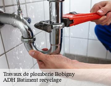 Travaux de plomberie  bobigny-93000 ADH Batiment recyclage