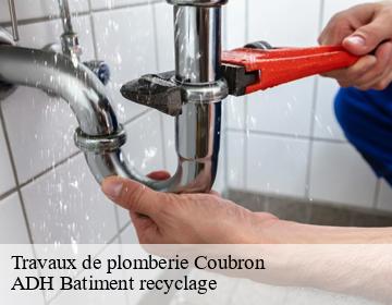Travaux de plomberie  coubron-93470 ADH Batiment recyclage