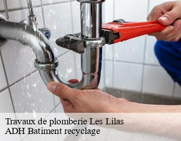 Travaux de plomberie  les-lilas-93260 ADH Batiment recyclage